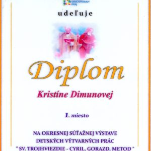 VO cyril a metod Kristina Dimunova